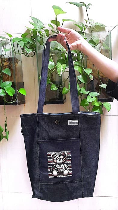 کیف پارچه ای 35*38 جین جوی (چند طرح)
