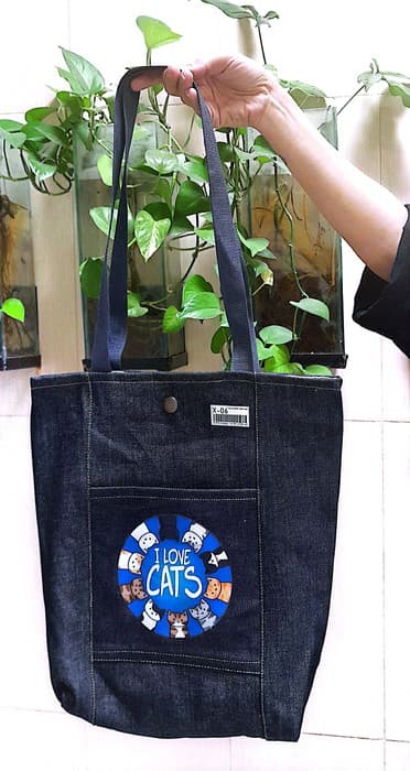کیف پارچه ای 35*38 جین جوی (چند طرح)