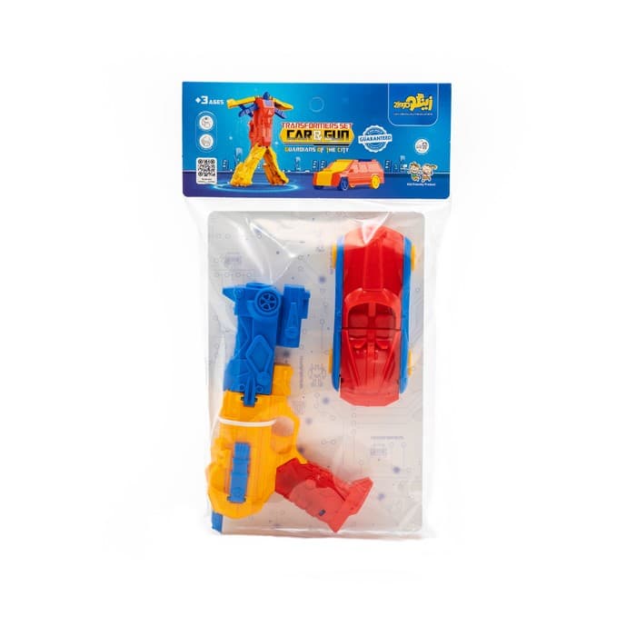 بسته اسباب بازی تفنگ ربات شونده و ماشین ربات شونده (CAR & GUN)