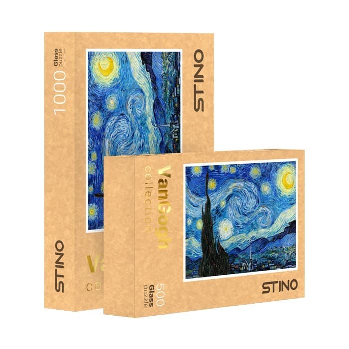 پازل شیشه ای استینو 1000 تکه طرح ونگوگ (کد 12102)،(باجعبه)