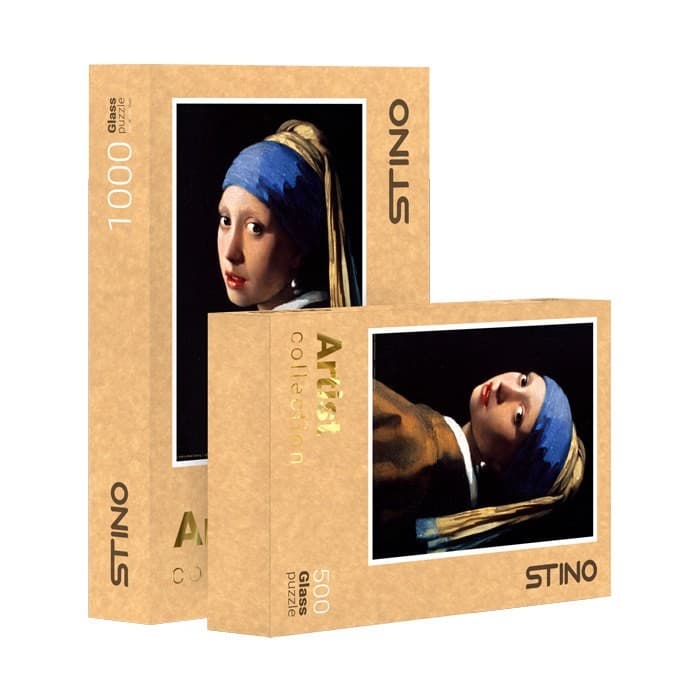 پازل شیشه ای استینو 1000 تکه طرح هنرمندان (کد 27101)،(باجعبه)