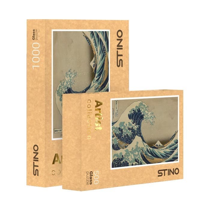 پازل شیشه ای استینو 1000 تکه طرح هنرمندان (کد 25101)،(باجعبه)