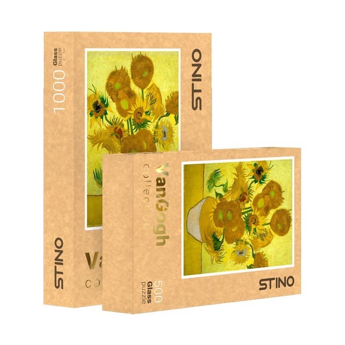 پازل شیشه ای استینو 1000 تکه طرح ونگوگ (کد 12107)،(باجعبه)