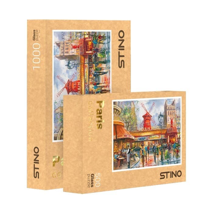 پازل شیشه ای استینو 1000 تکه طرح پاریس (کد 18104)،(باجعبه)