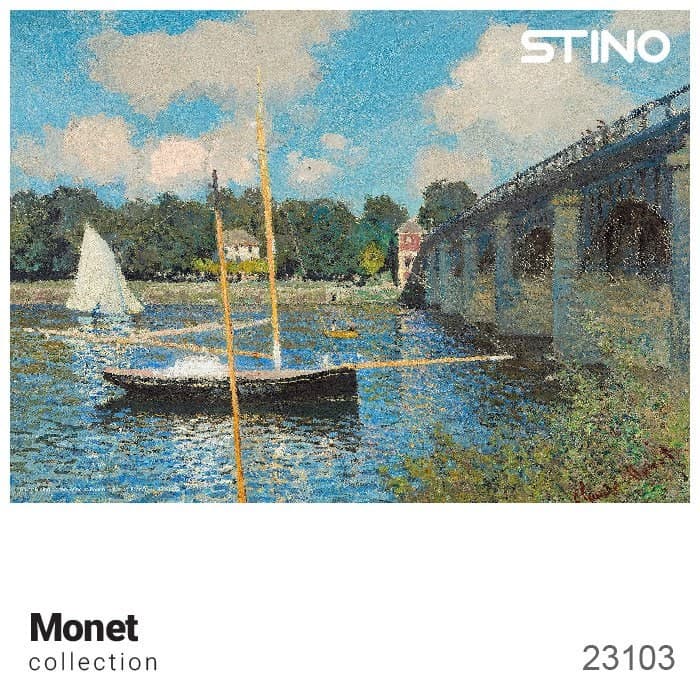 پازل شیشه ای استینو 1000 تکه طرح مونه (کد 23103)،(باجعبه)