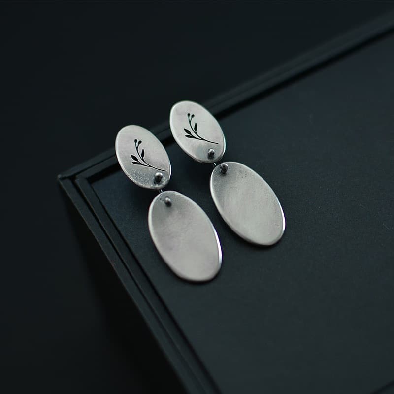 گوشواره نقره کد E041