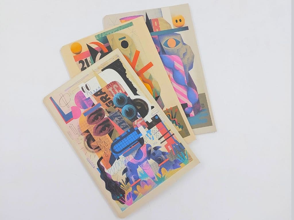 دفترچه یادداشت TRIO (کولاژ)