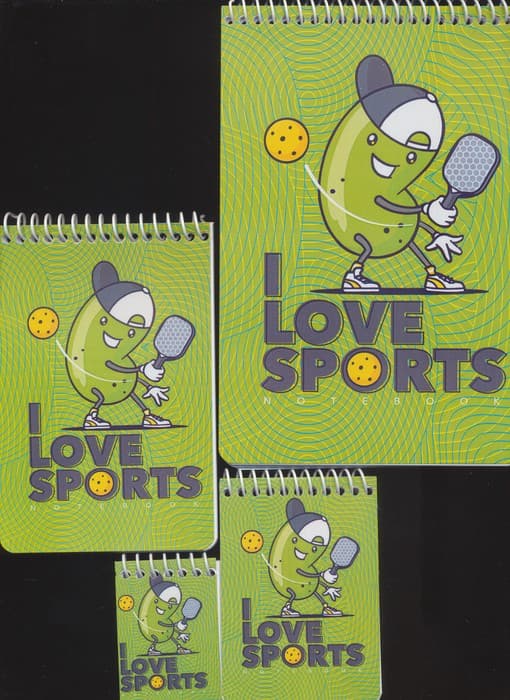 دفترچه فانتزی طرح پدل،کد 1250 (سیمی)