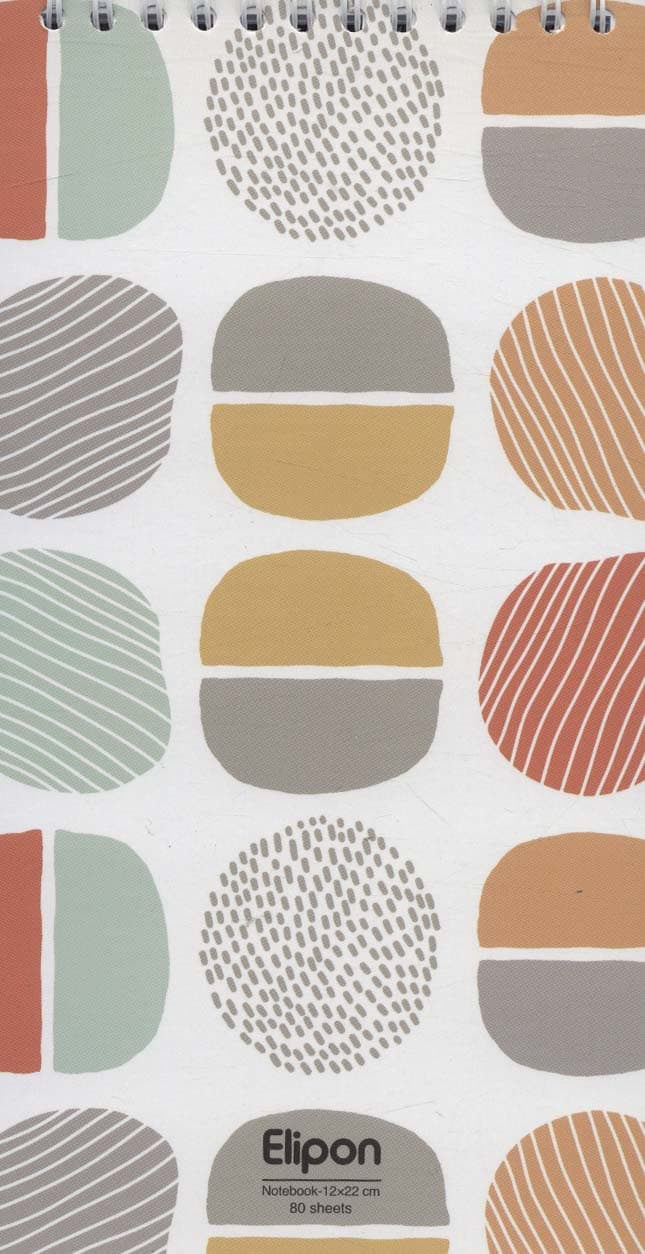 دفتر یادداشت خط دار فانتزی 80 برگ (6طرح،کد 264)،(سیمی)