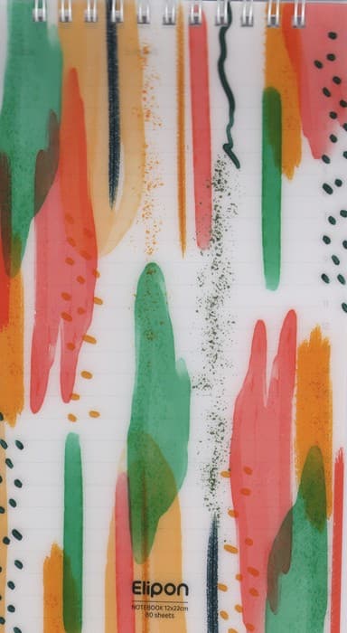 دفتر یادداشت خط دار فانتزی 80 برگ (10طرح،کد 268)،(سیمی)