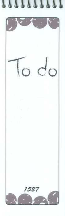دفترچه یادداشت (to do list،کد 1527)،(سیمی)