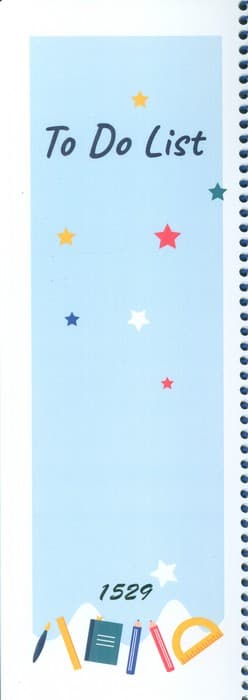 دفترچه یادداشت (to do list،کد 1529)،(سیمی)