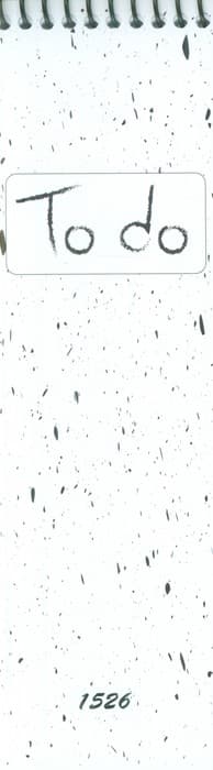 دفترچه یادداشت (to do list،کد 1526)،(سیمی)