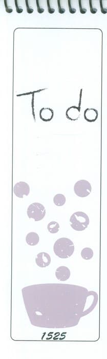 دفترچه یادداشت (to do list،کد 1525)،(سیمی)