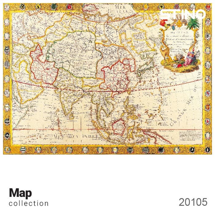 پازل شیشه ای استینو 260 تکه طرح نقشه (کد 20105 )،(باجعبه)