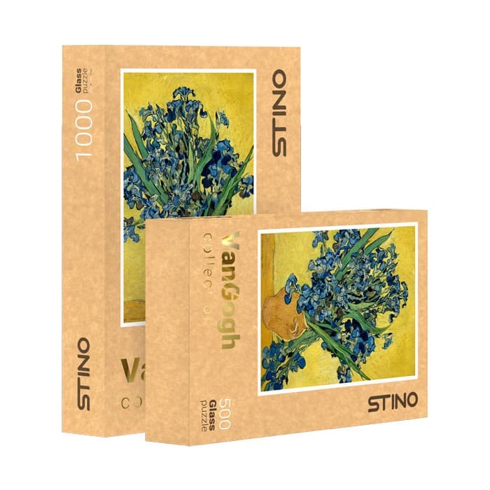 پازل شیشه ای استینو 500 تکه طرح ونگوگ (کد 12108)،(باجعبه)