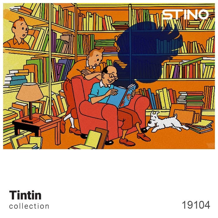 پازل شیشه ای استینو 260 تکه طرح  تن تن (کد 19104)،(باجعبه)