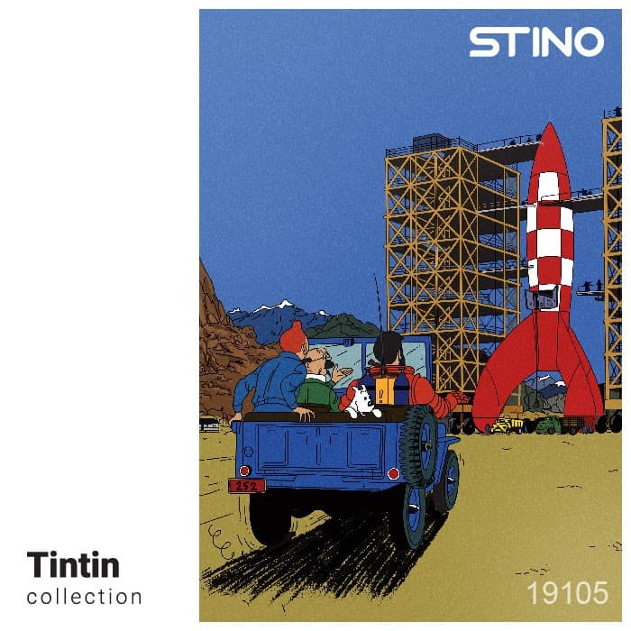 پازل شیشه ای استینو 260 تکه طرح تن تن (کد 19105)،(باجعبه)