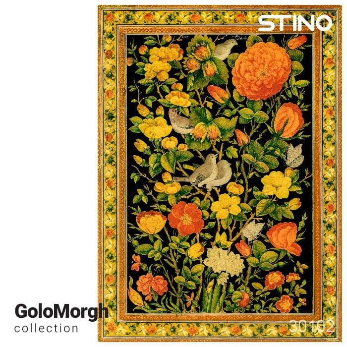 پازل شیشه ای استینو 260 تکه طرح گل و مرغ (کد 30102)،(باجعبه)