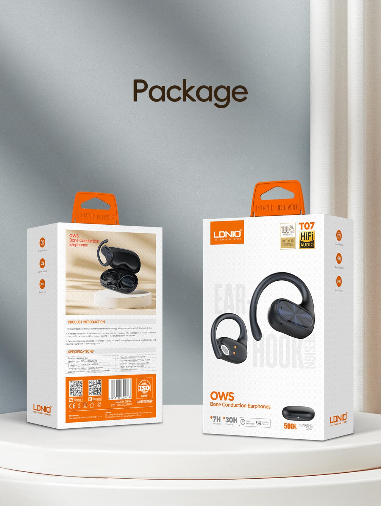 ایرپاد بلوتوثی الدینیو T07 (سفید)