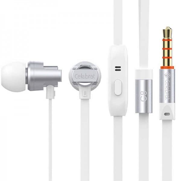  هندزفری سیم‌دار سلبریت مدل C8 (سفید)