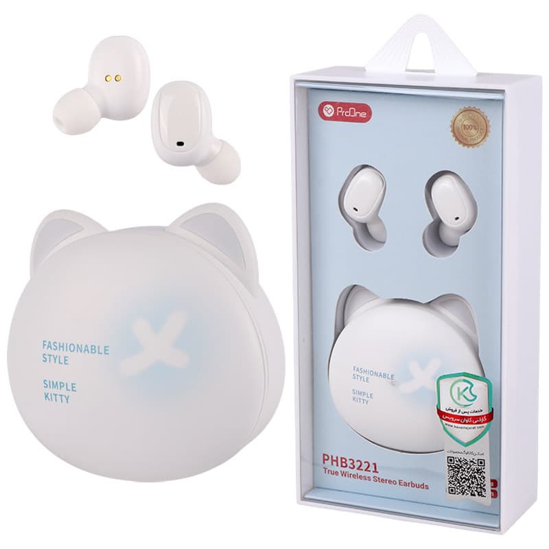 ایرپاد بلوتوثی پرووان سفید مدل PHB3221