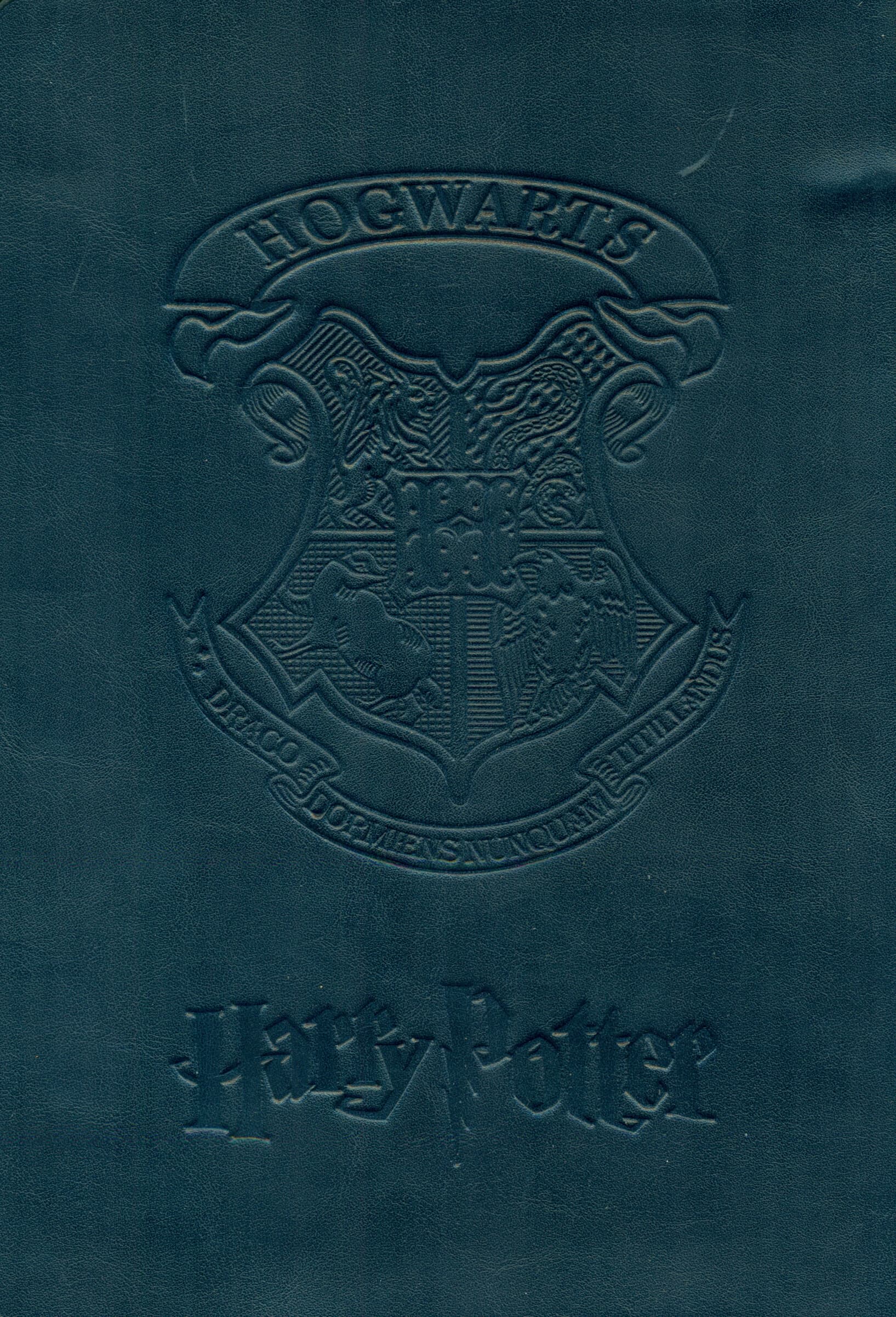 دفتر بی‌خط هری پاتر چرم سرمه‌ای