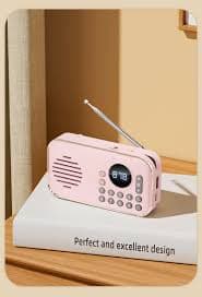 اسپیکر فانتزی P35 با رادیو (صورتی)