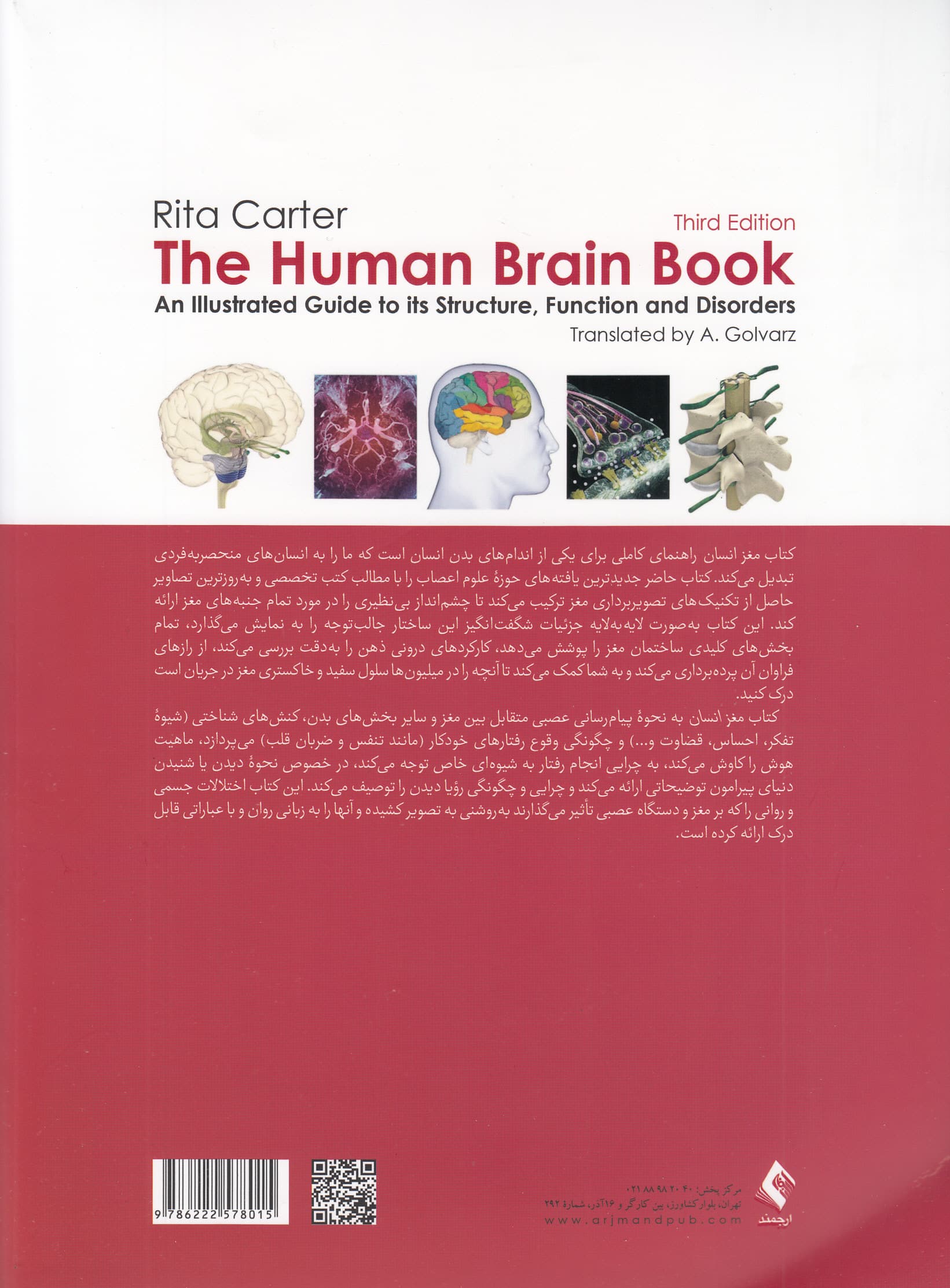 کتاب مغز انسان (راهنمای تصویری ساختار کارکرد و اختلالات مغز)