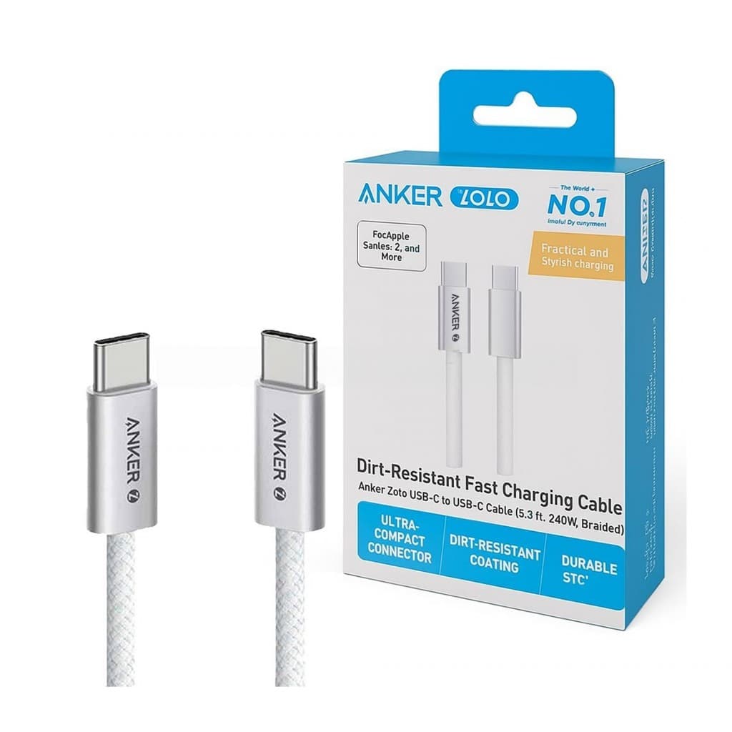 کابل شارژ CA anker A8060 H11 CTO C (سفید)