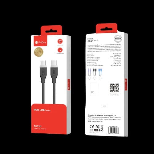 کابل تبدیل USB-C پرووان مدل PCC121 (مشکی)