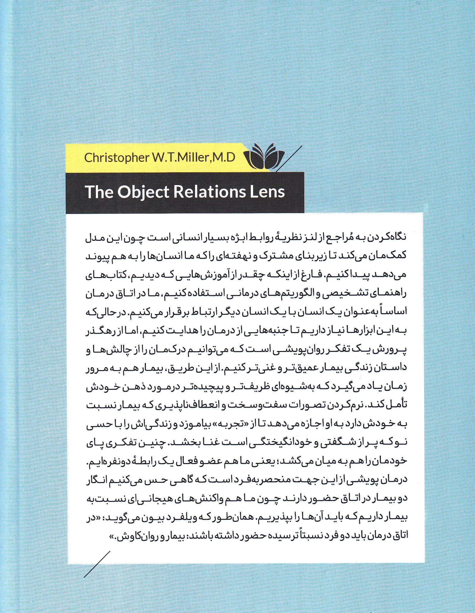 روابط ابژه (چارچوب روان‌پویشی برای نودرمانگران)