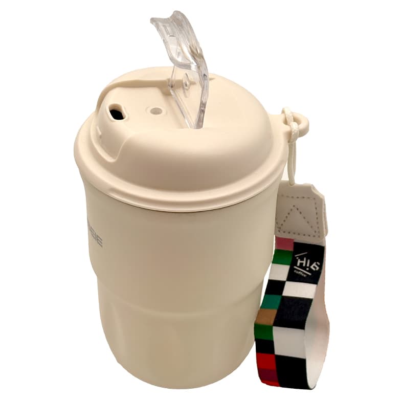 تراول ماگ سفید مشکی350 میل  کد 41 