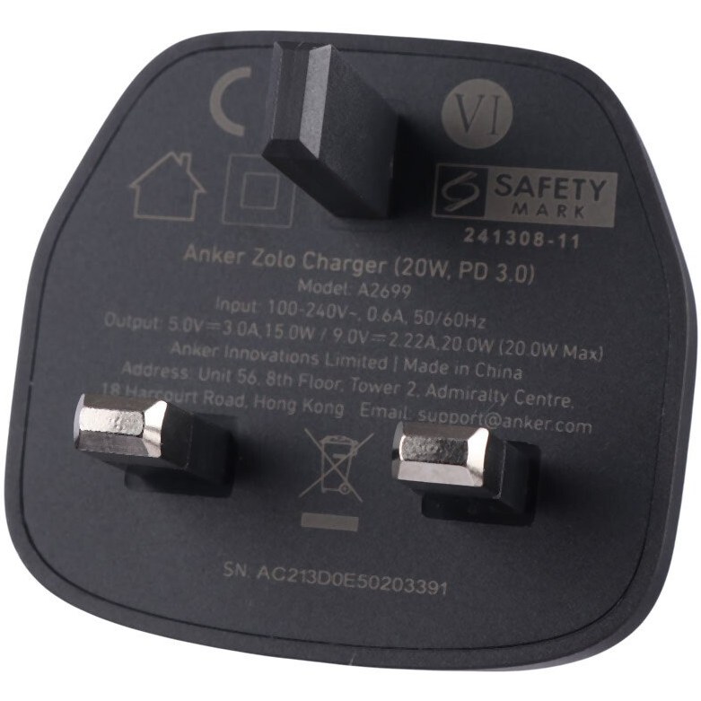 شارژر Anker مدل A2699 K11 توان 20 وات (مشکی)