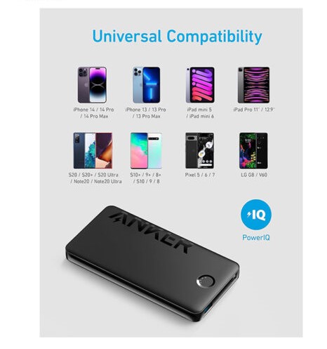 پاوربانک انکر 10000mAh مدل A1334 (مشکی)