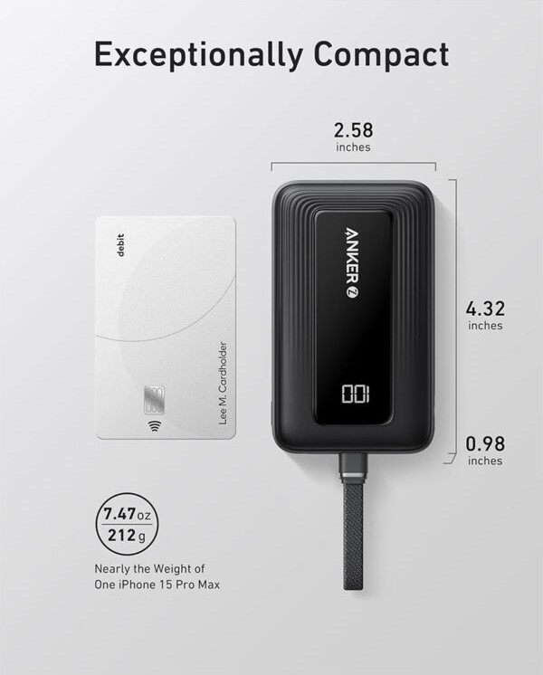 پاوربانک انکر زولو 10000mAh مدل A1688 (مشکی)