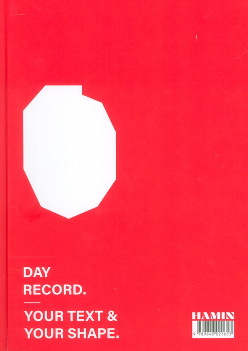 دفتر یادداشت بی خط DAY RECORD (قرمز،کد 653)