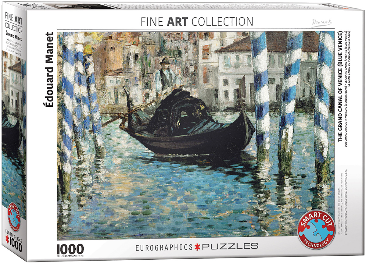 پازل 1000 تکه کانال بزرگ ونیز یا ونیز آبی اثر‌ ادوارد مانه (6000-0828) طرح The Grand Canal of Venice (Blue Venice)