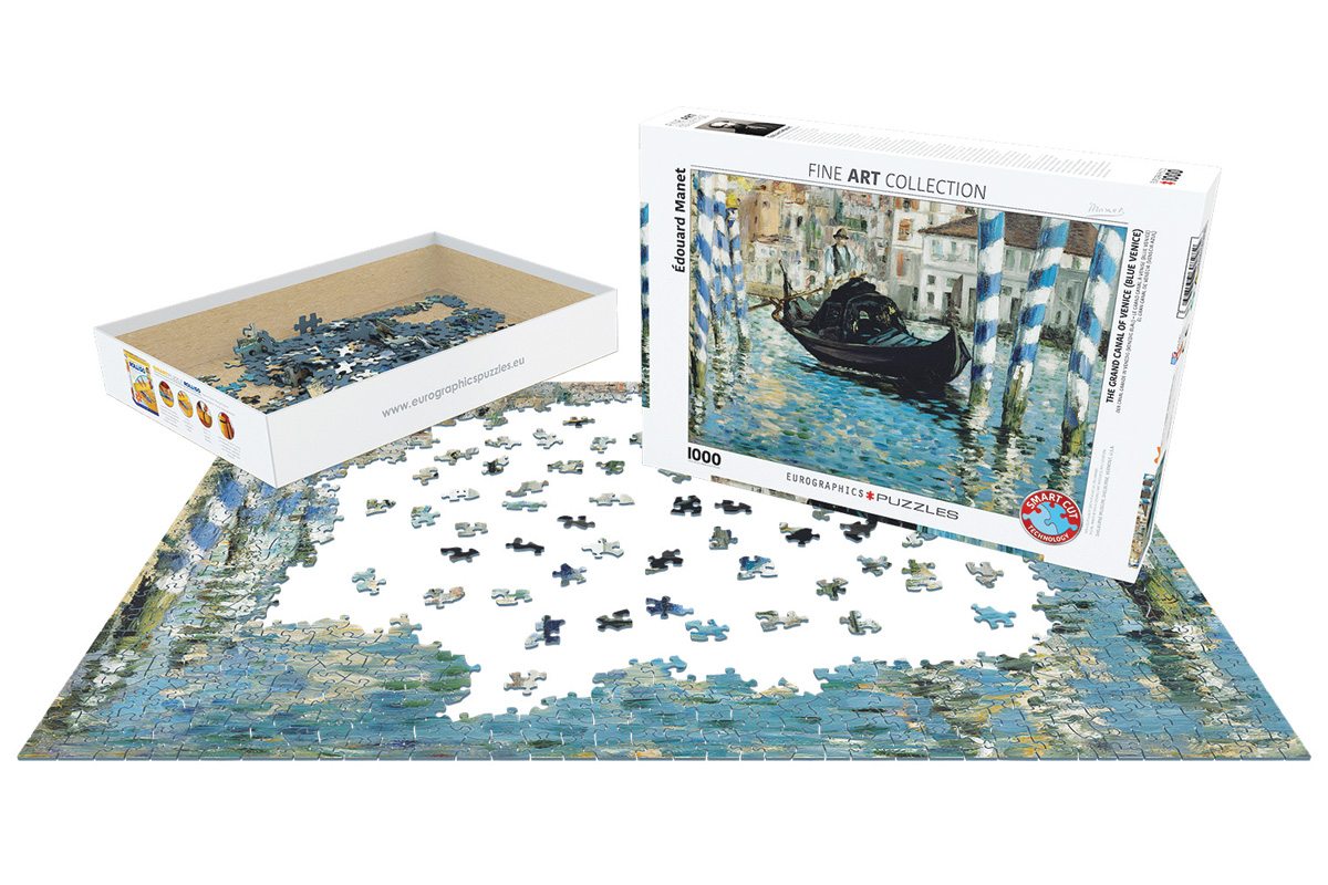 پازل 1000 تکه کانال بزرگ ونیز یا ونیز آبی اثر‌ ادوارد مانه (6000-0828) طرح The Grand Canal of Venice (Blue Venice)