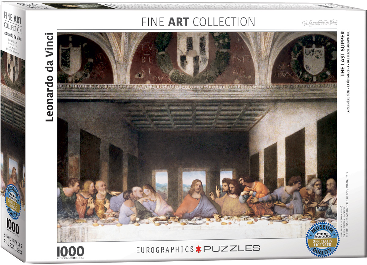 پازل 1000 تکه شام آخر اثر لئوناردو داوینچی (6000-1320) طرح The Last Supper