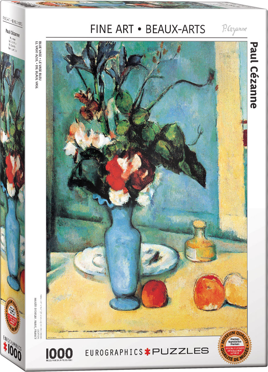 پازل 1000 تکه گلدان آبی اثر پل سزان (6000-3802) طرح Blue Vase