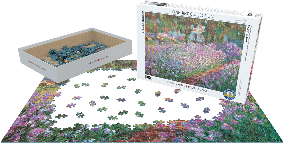 پازل 1000 تکه باغ مونه اثر کلود مونه (6000-4908) طرح Monet's garden