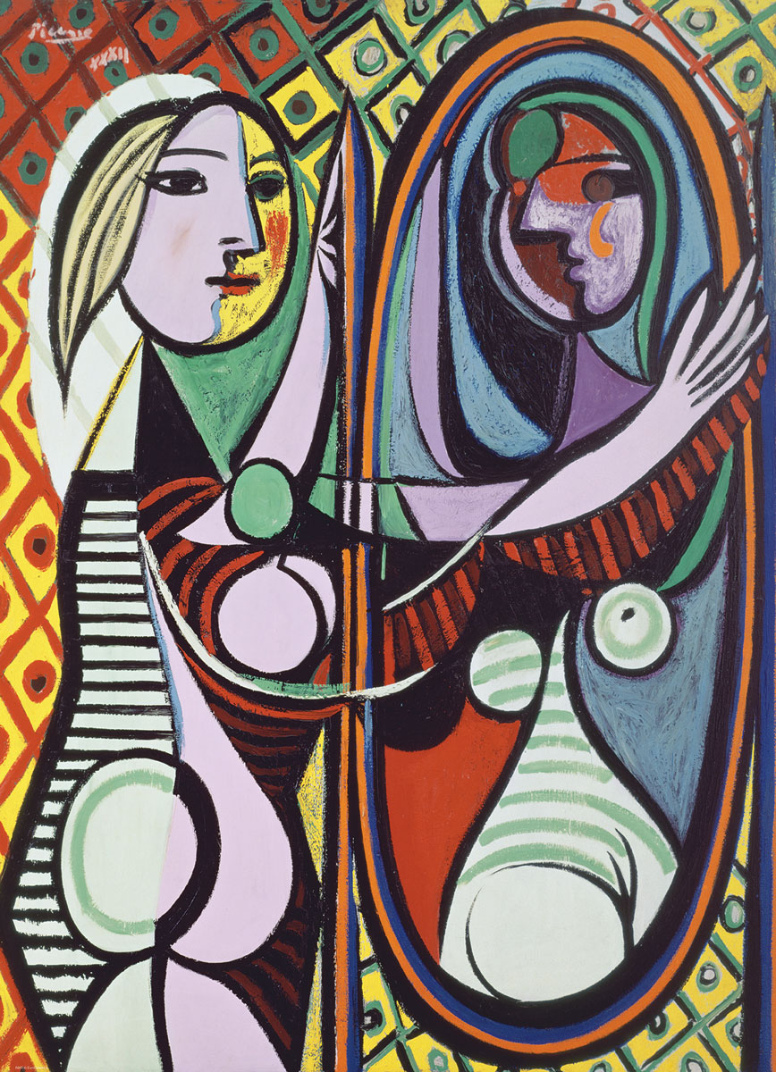 پازل 1000 تکه دختر مقابل آیینه اثر پابلو پیکاسو (6000-5858) طرح Girl Before a Mirror