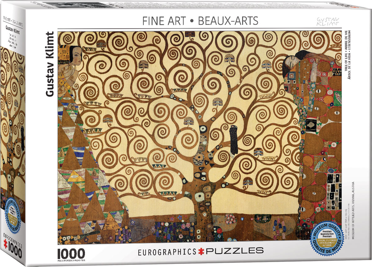 پازل 1000 تکه درخت زندگی اثر گوستاو کلیمت (6000-6059) طرح Tree of Life