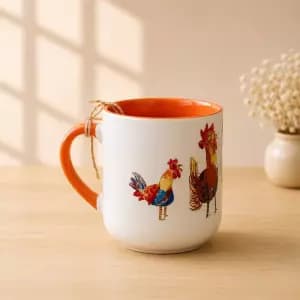 ماگ انحنادار طرح خروس‌ها (باجعبه)