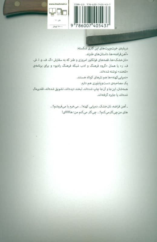 آهن قراضه نان خشک دمپایی کهنه (مجموعه داستان قصه نثر کوتاه و 1 مصاحبه)