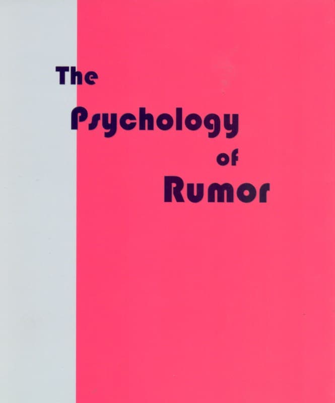 روانشناسی شایعه