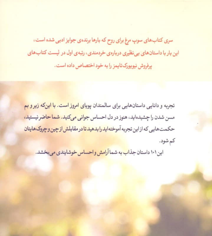 سوپ مرغ برای روح (تجربه و دانایی) 101 داستان جذاب از 101 نویسنده