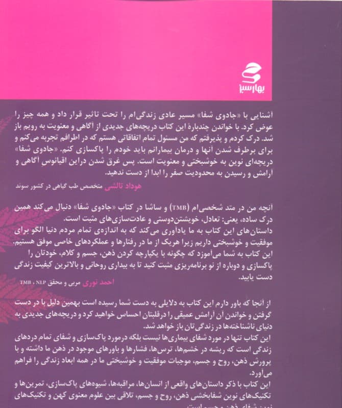 جادوی شفا (جعبه ابزار خودشفادهی و سلامتی ابدی برنامه‌ریزی ذهن و روح به روش ای اف تی ان ال پی و هو اوپونو پونو)