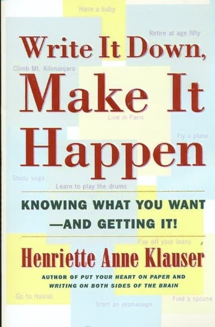 Write It Down Make It Happen